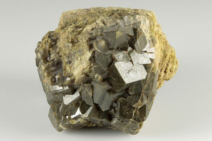 Olive Topazolite Garnet Cluster - Quartzite Mountain, Arizona #188287